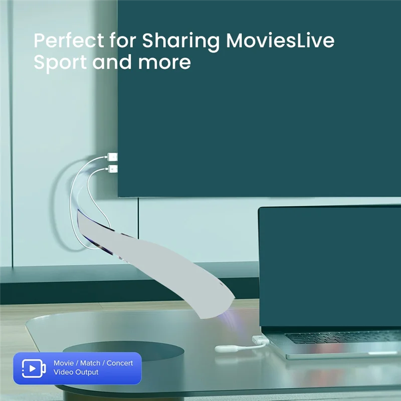 Приемник видеопередатчика CS7 FULL-1Set — совместимый проекционный кабель USB-адаптера