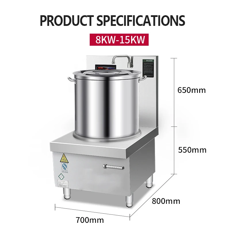 De Competitive Commercial Cooking Equipment Brand New 8kw Single-Head Soup Stove Cooker With Cheap Price