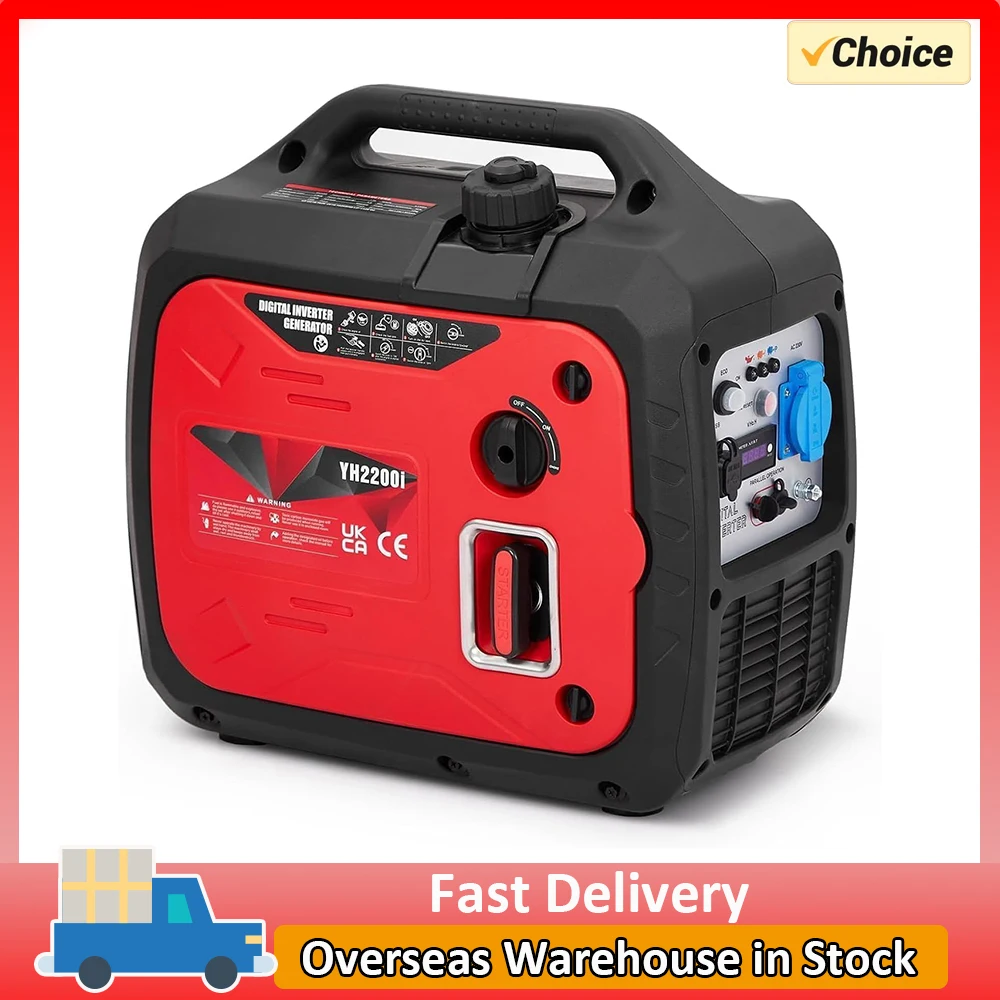 2000W Power Gasoline Generator, Variable Frequency Generators| Extremely Quiet Waterproof Suitable for Outdoor, Camping, Camping