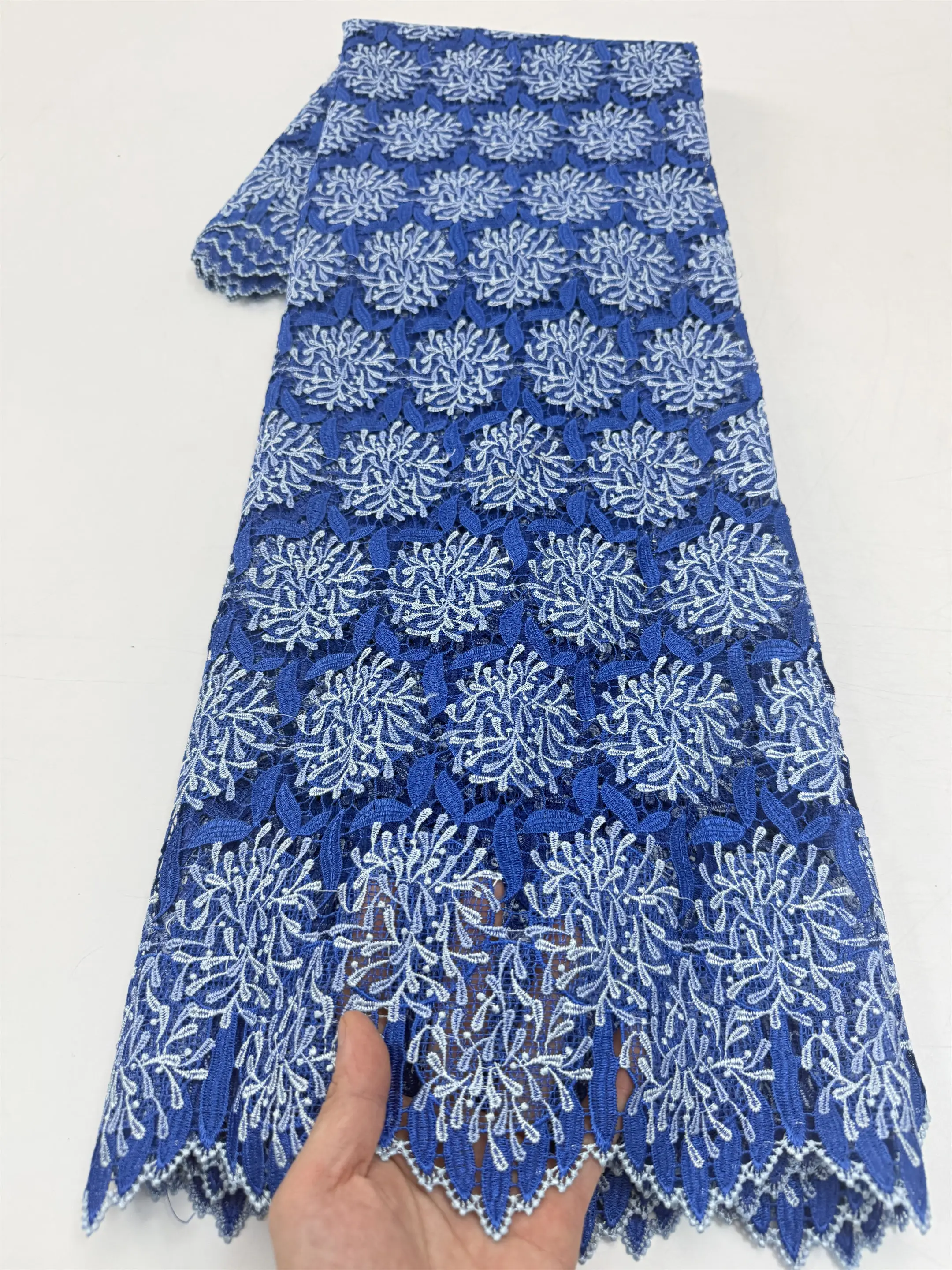 Nigeria Cotton Guipure Cord Lace Fabric 2026 African Colorful Guipure Lace Latest DesignFor Women's Party Dresses Sewing