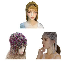 Beaded Headpiece for Women Exotic Cleopatras Belly Dance Hair Accessory N58F