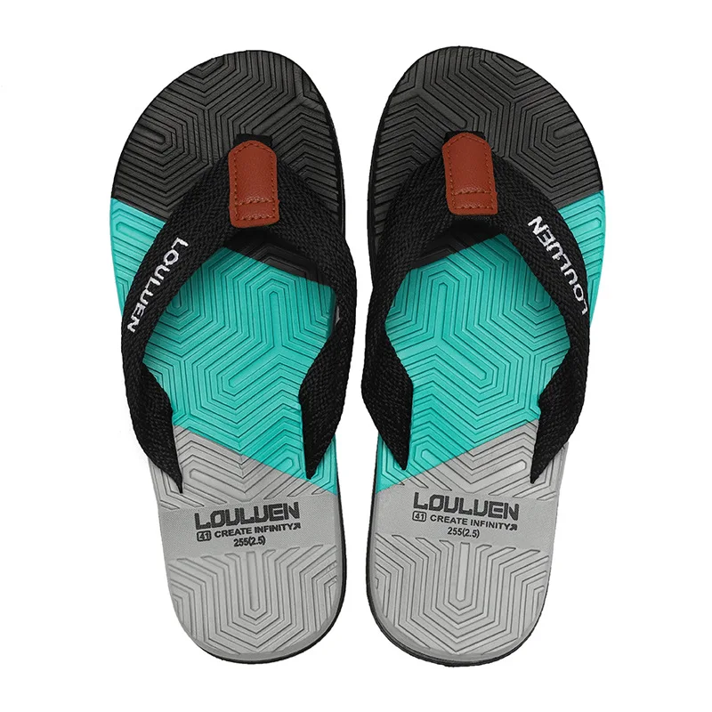 Trendy Men's Flip-flops Summer2022 Fashion Outside Wear Non-slip Beach Shoes Men's Indoor Comfortable and Lightweight Flip-flops