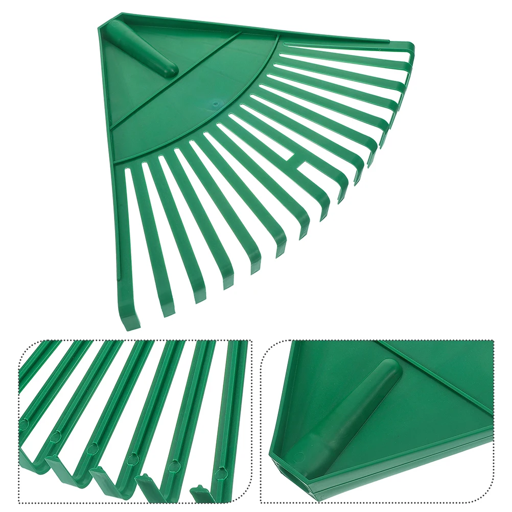 2 ชิ้น Leaf Rake หญ้าทําความสะอาดหัวสวนสนามหญ้าประดิษฐ์ขนาดใหญ่มือถือสวนเครื่องมือพลาสติกภูมิทัศน์เปลี่ยน