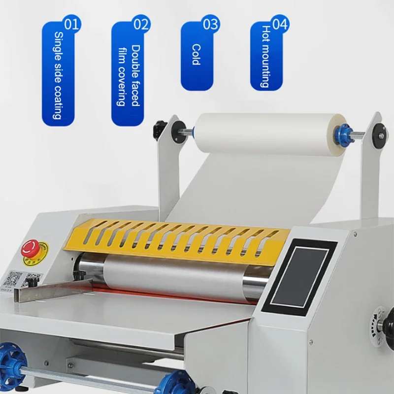 ホットラミネートマシン アップグレード型 曲がり防止 ラミネーター 写真用 440mm フィルム幅 ラミネート機