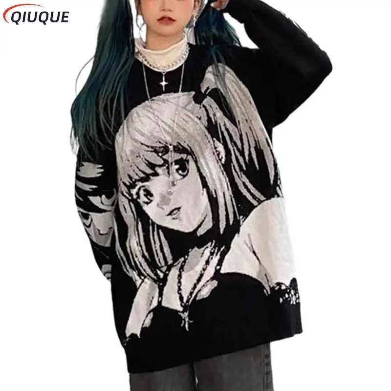 Anime Death Note Misa Amane Cosplay Costume Top Hoodie Harajuku Streetwear Oversize Pullover Sweatshirt Women Hoodies