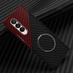Luxury Carbon Fiber Macsafa Magnetic Case for Magsafa Samsung Galaxy Z Fold 7 6 5 4 3 Z Flip6 Flip5 4 Flip3 Mac Safe Cover