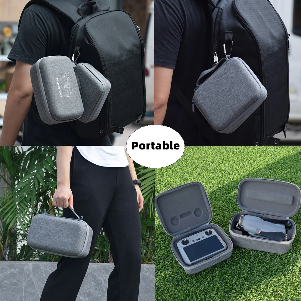 Carrying Case For DJI Air 3 Drone RC 2/RC-N2 Remote Controller Portable Storage Bag Carrying Handbag Outdoors Portable Accessory