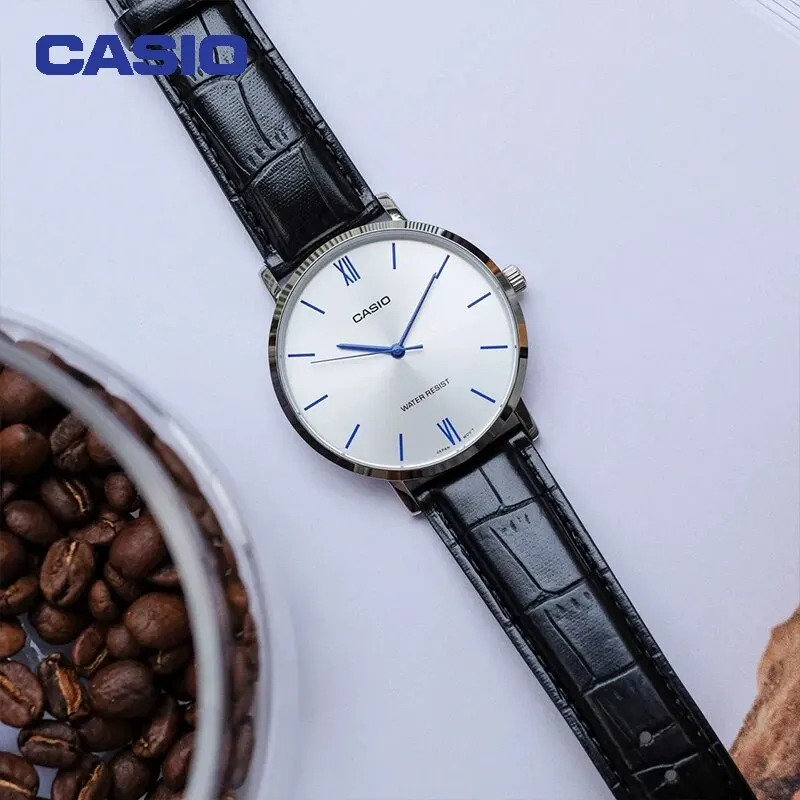 Casio MTP-VT01D Watch Wonmen Men Watch Large Dial Business Leisure Fashion Simple Cool Atmosphere Belt Waterproof Quartz Watch