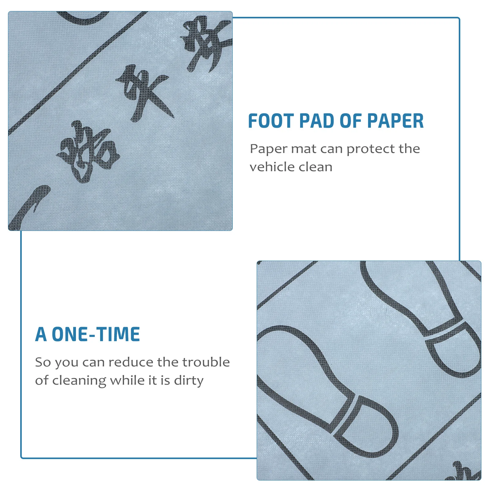 

20Pcs Disposable Car Floor Mats Non-Woven Waterproof Universal Vehicle Carpet Interior Protection Car Carpet Auto Floor Mat