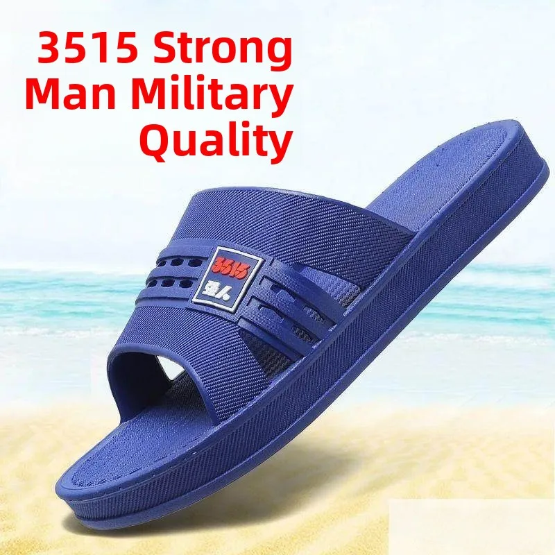 Anti-Slip Bath Slippers Men's Summer 2026 New Indoor Home Bathroom EVA Odor-Resistant Slip-On Elderly Men's Comfortable Slippers