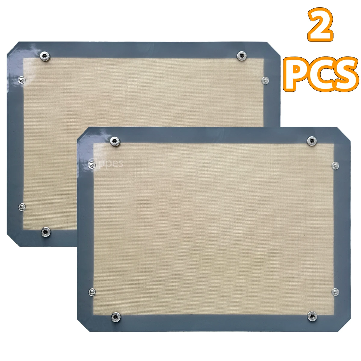 1PC siliconenvezel bakmat met gesp, herbruikbare hoeken klikken samen om lekvrije en antiaanbakbakbakplaat te vormen, ovenvoering