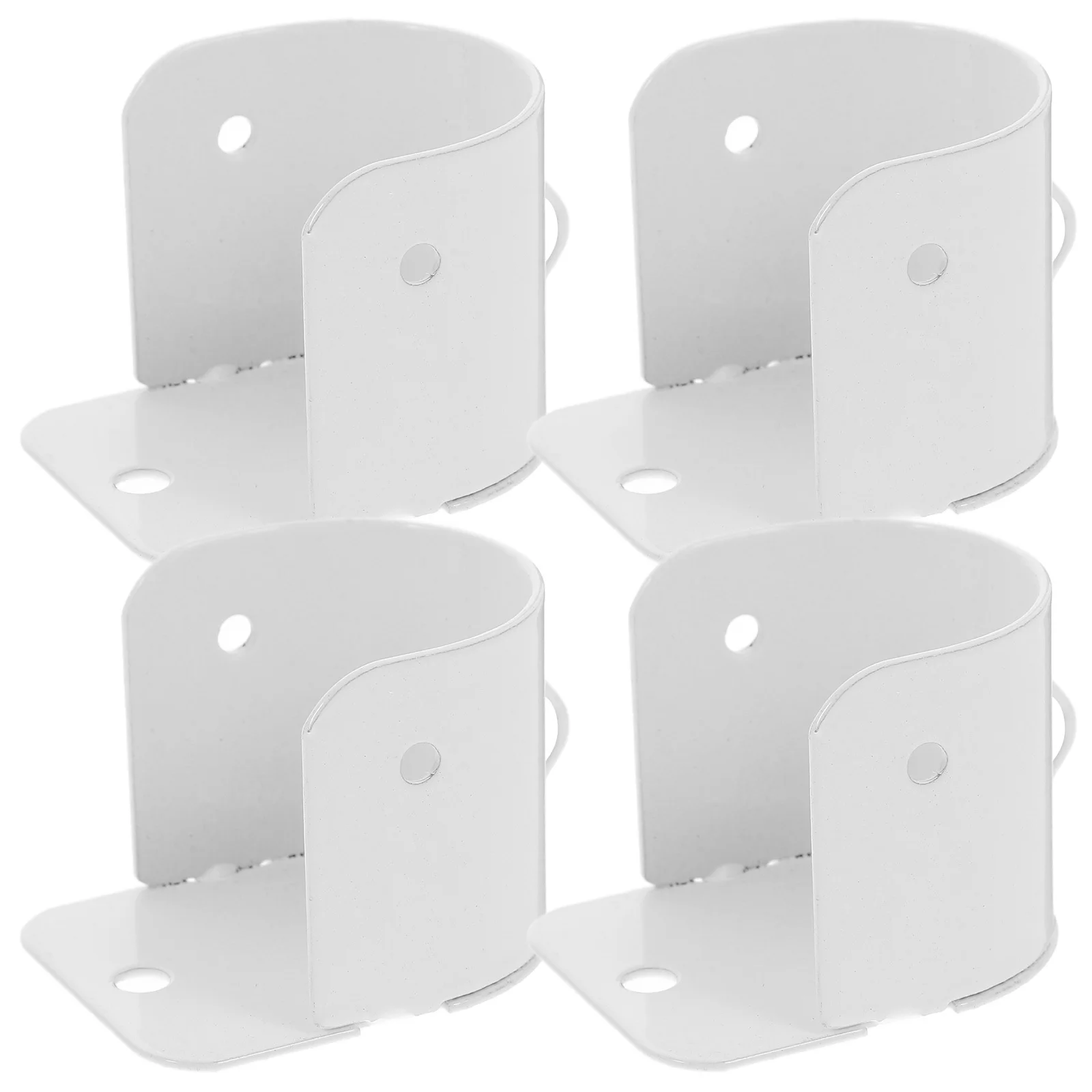 

4Pcs Iron Closet Rod Flange Socket Bracket Wardrobe Bathroom Shower Curtain Rod Holder Closet Bracket Bathroom Flange Socket