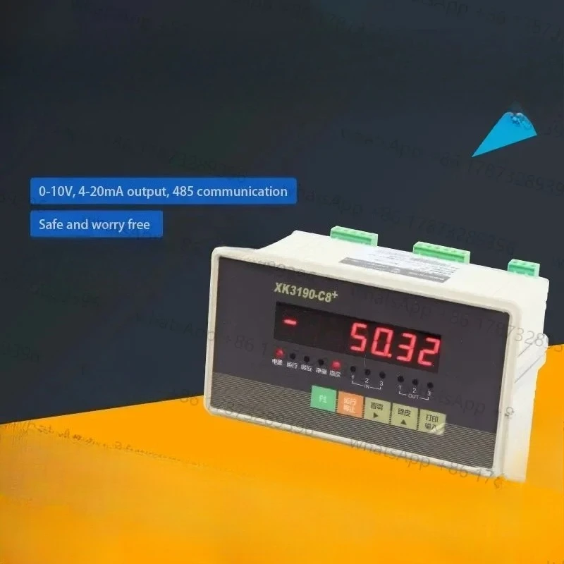 XK3190-C8 controlador de exibição de pesagem embalagem quantitativa eletrônica dispositivo de pesagem tanque de instrumento de lote industrial