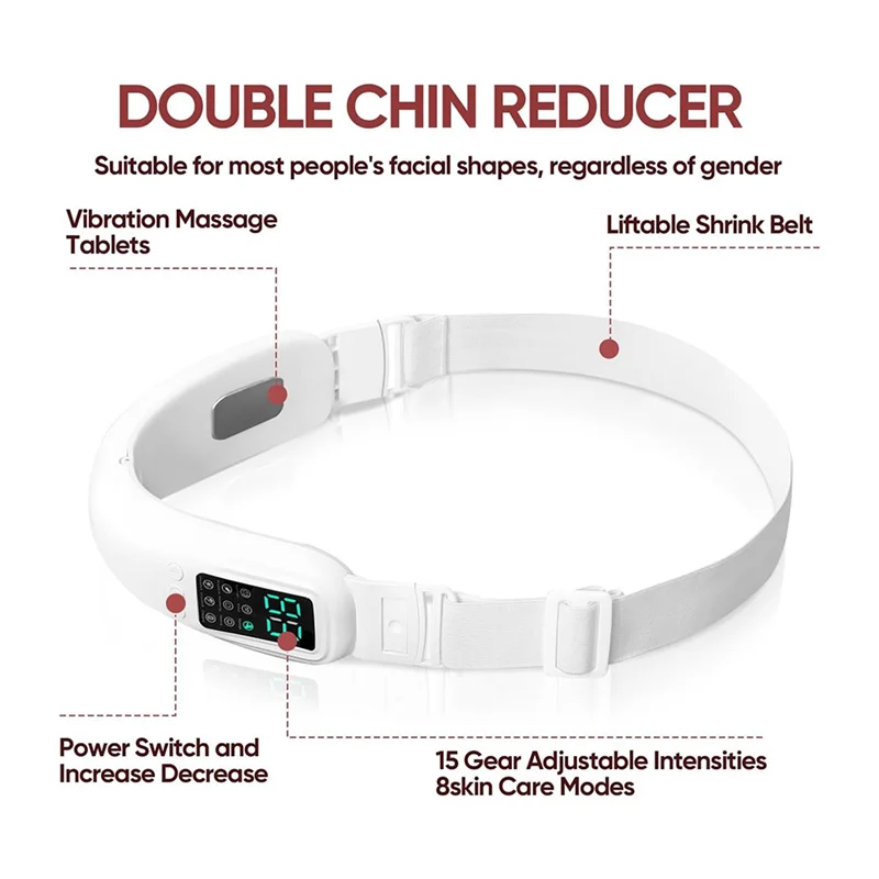 KEOL-Machine faciale électrique intelligente avec 8 Modes et 15 intensités réglables pour Double menton et Correction du visage en forme De V