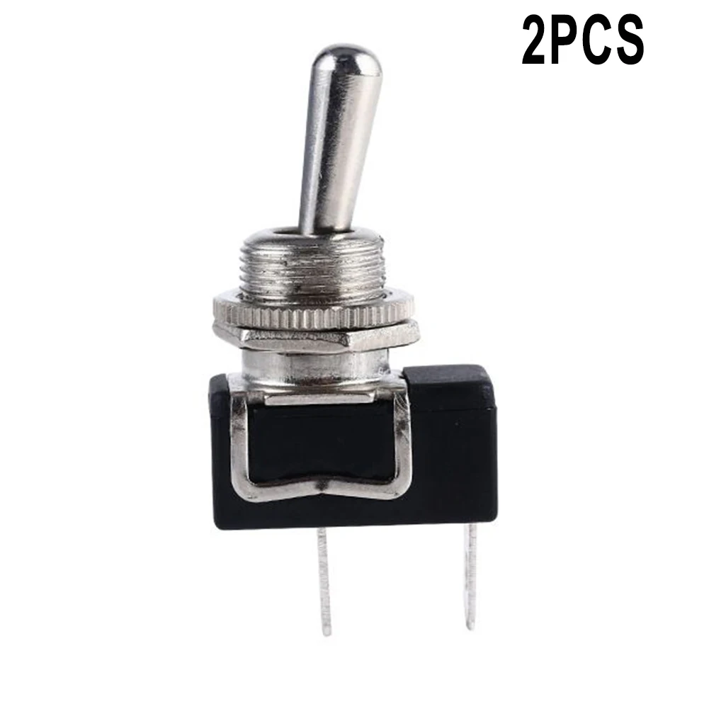 for flick Switch for toggle Switch W/ 2 Dust Waterproof 2-pin Automatic Button Car KN3E-101MP Marine On-Off 2 Pcs