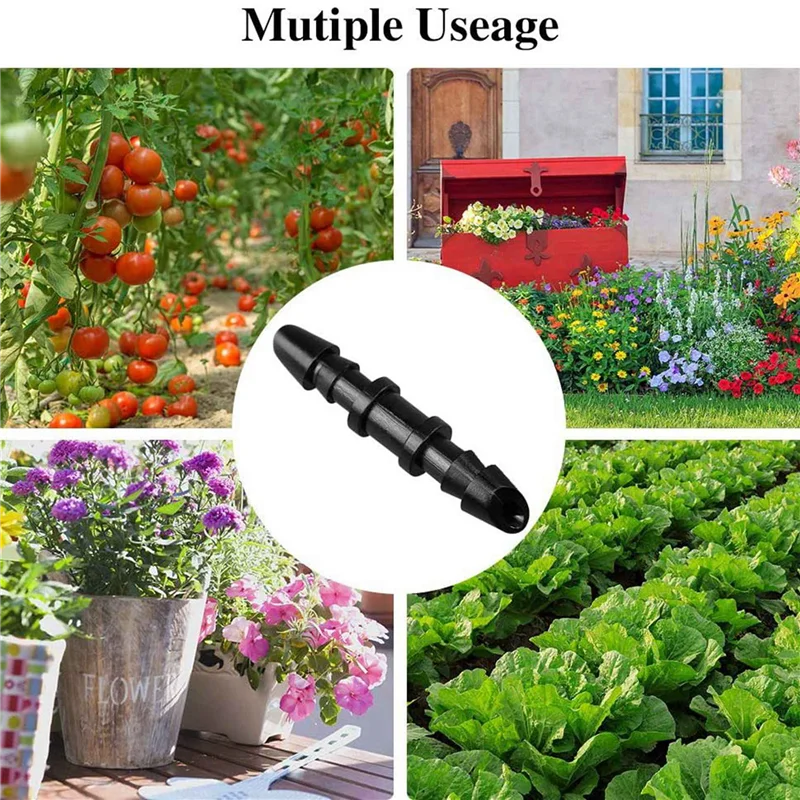 A50I 280 حزمة الري بالتنقيط العالمي 1/4 بوصة تركيب اقتران الشائكة، موصلات شائكة لأنابيب التنقيط 1/4 بوصة #4