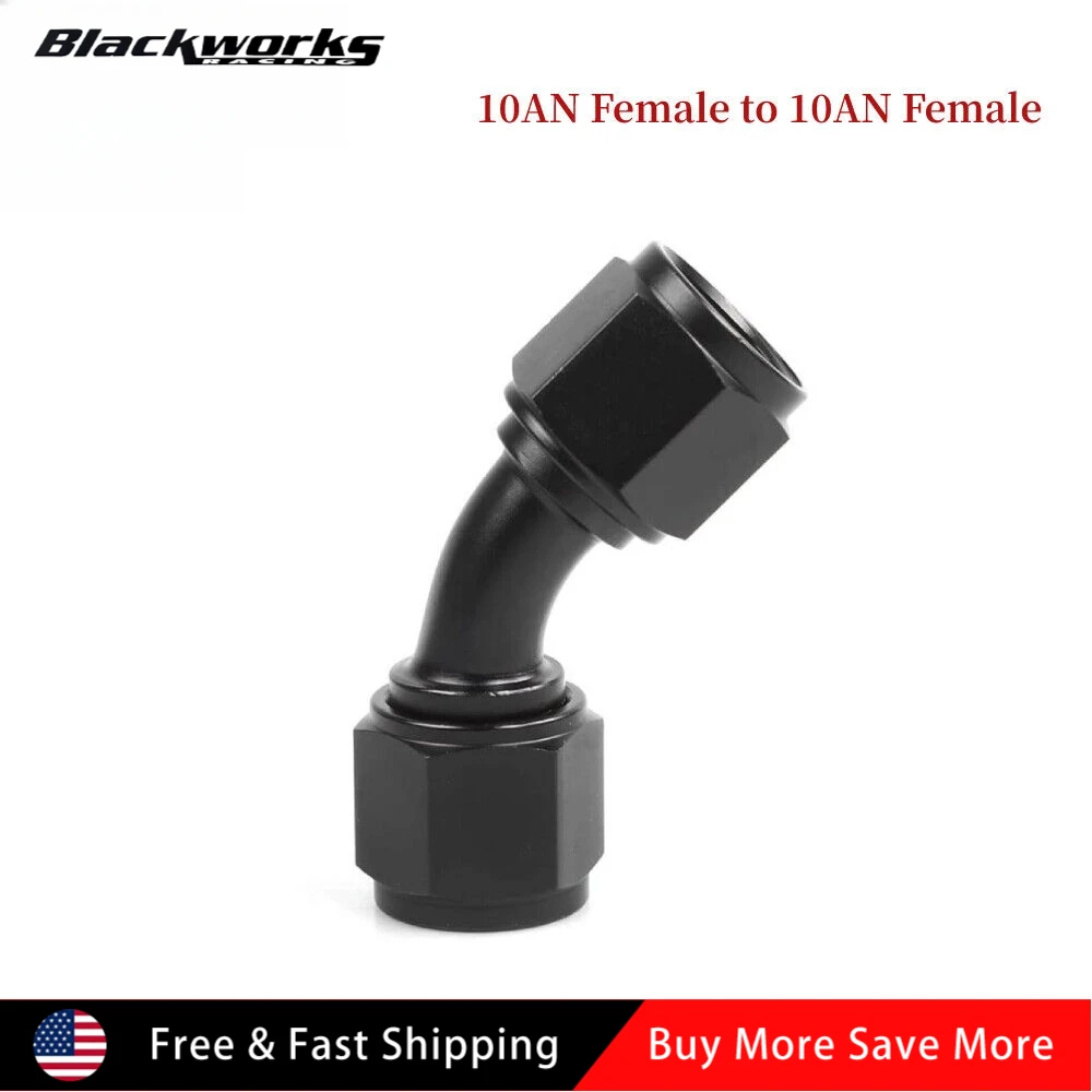 10AN أنثى إلى 10AN أنثى 45 درجة مقرنة دوارة الاتحاد المناسب محول