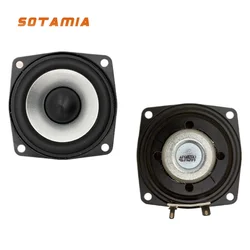 SOTAMIA 2Pcs 2.5 Inch Full Range Speaker 4 Ohm 15W Sound Amplifier Loudspeaker Rubber Edge Home Theater DIY Bluetooth Speaker