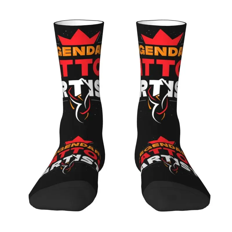 Legendary Tattoo Artist Men's Crew Socks Unisex Cute Tattooists Job Gift Spring Summer Autumn Winter Dress Socks