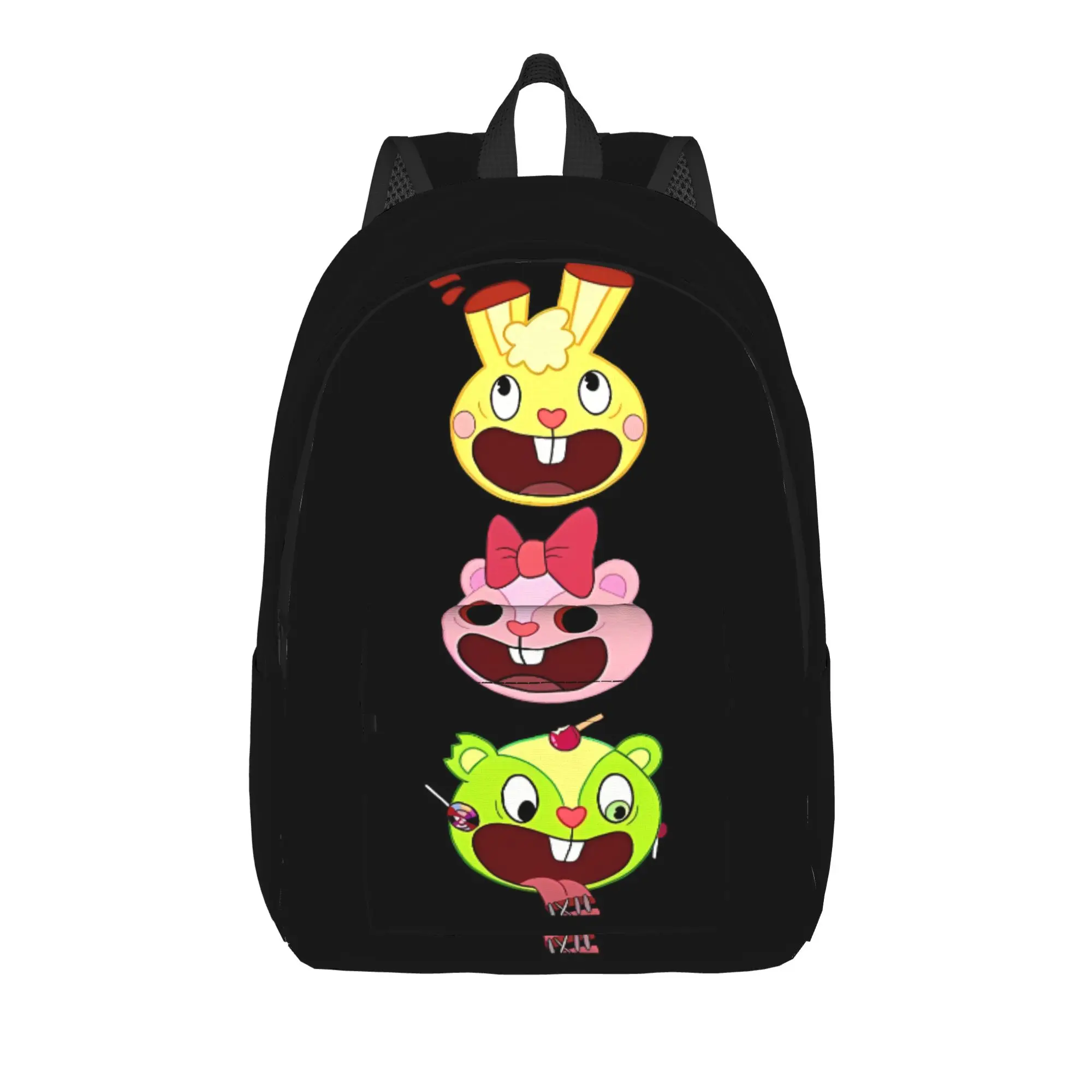 Back to School Season Cartoon Knapsack Happy Tree Friends High School Students Personalised Backpack