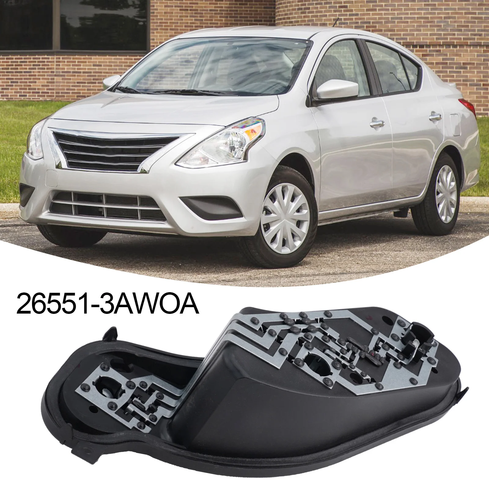 

Car Accessories Tail Light Socket Easy Installation For Nissan Versa Sedan Right Tail Light Socket 26551-3AW0A
