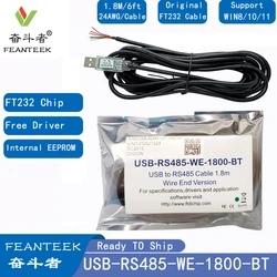 Feanteek USB-RS485-WE-1800-BT USB TO RS485 Serisl Cable FTDI FT232RQ USB to RS485 Serial Adapter  UART Cable