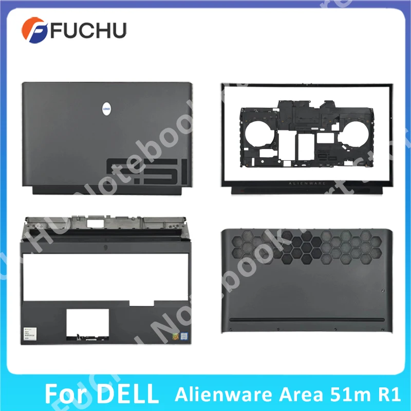 

For Dell Alienware Area 51m R1 P38E Laptop LCD Back Cover/Palmrest/Bottom Vents Case 0HVHM0 0CXK19 0NMYT8 004XD4 09T8WH 062RH9