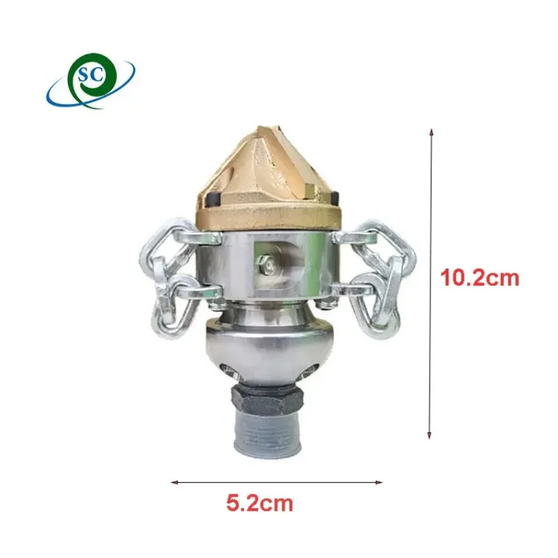 Root diamond chain pipeline cleaning nozzle high-pressure sewer dredging blasting rotary cutting nozzle