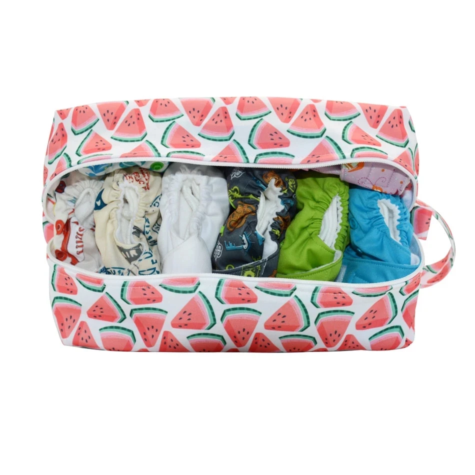 EezKoala Waterproof Female Storage Make Up Cases Washable Baby Cloth Diaper Wet Bag High Capacity Baby Nappy Travel Bags