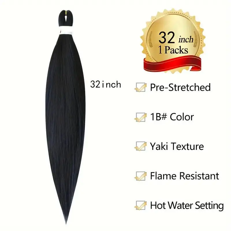 Extensões Dreadlock Sintéticas para Mulheres, Uso Diário, Resistente ao Calor, Cabelo Artesanal Crochet, Perucas Dread 32"