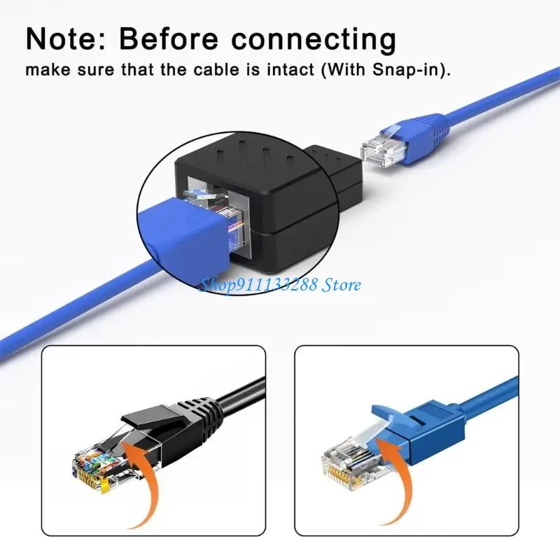 

G88D Gigabit Ethernet Female RJ45 Coupler RJ45 Networking Extender ABS Housing 1Gbps