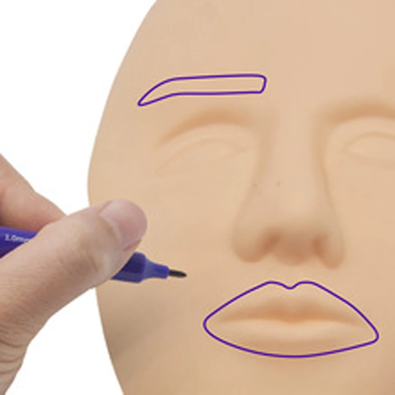 Neue Packung Einweg Medizinische Chirurgie Stift Mit Lineal Permanent Make-Up Körper Tattoo Piercing Scribe Haut Marker Stift – Detail 5
