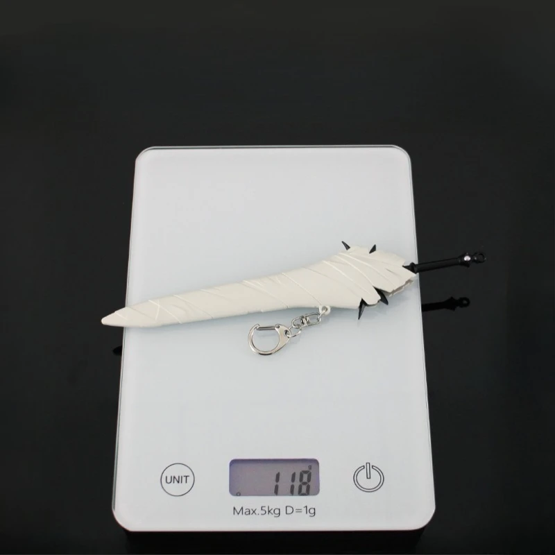 22cm/8.66in Doomsday Anime Peripheral Chtholly Seniorious Holy Sword with Sheathed Keychain Weapon Model Light Up Toy Decoration