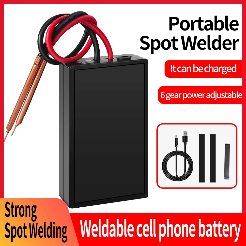 Portable DIY Spot Welder Kit 6 Gears Adjustable Spot Welding Machine Energy Storage Mini 18650 Battery Welding Equipment