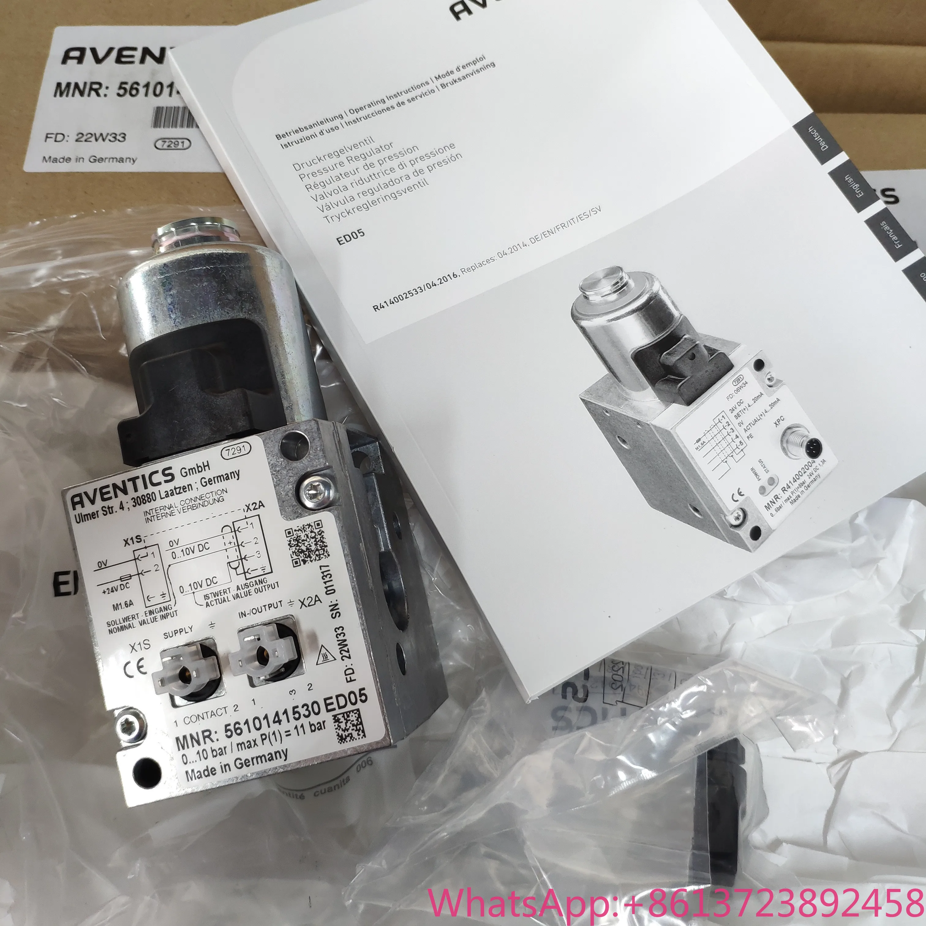 Originate AVENTICS ED05 pressure regulating valve 5610141330,5610141510,5610141530,ED05