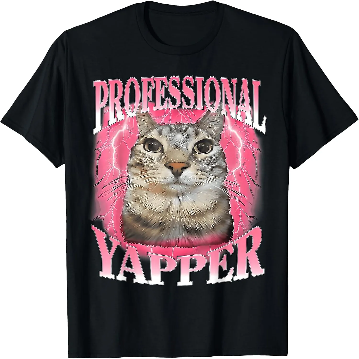 Professional Yapper Cat Funny Oddly Specific Dank Meme T-Shirt