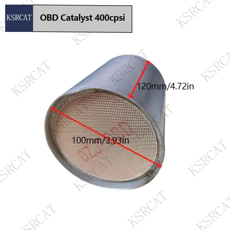 

OBD 100*120MM Universal Ceramic Material Carrier Catalyst Universal 400CPSI Three-Way Catalytic Converter Carrier
