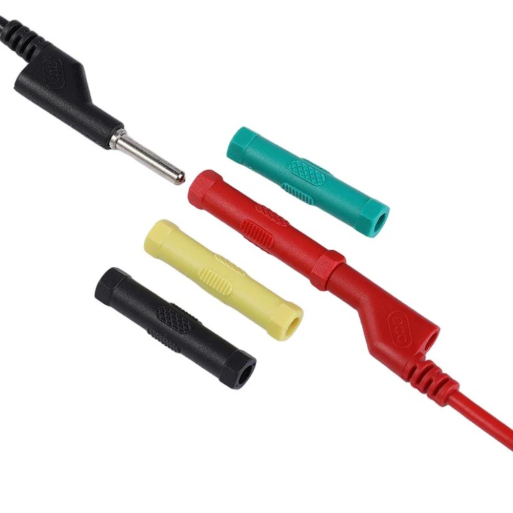 

4PCS Φ7.5x42mm Adapter Rod Plug-in 4mm Plug Transition Terminal 3KV 20A Max Banana Socket Transition Extension Column