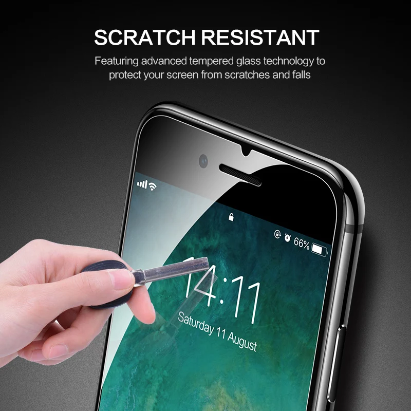 SmartDevil Screen Protector for iPhone SE3 2022 HD Tempered Glass for iPhone X SE 7 8 Front Film Anti Blue ray Glass