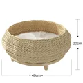 Knitted cat litter
