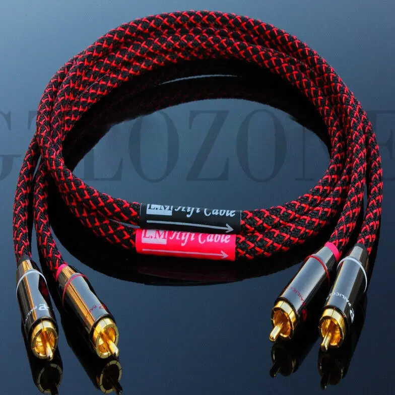 One Pair Japan CANARE Hifi Audio Cable RCA To RCA Shielded Signal Cabe  (B6-39)