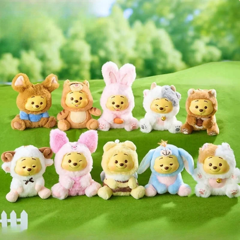 

New Original Disney Winnie The Pooh Naughty Party Vinyl Plush Blind Box Bear Bag Pendant Mystery Box Surprise Toy Cute Doll Gift