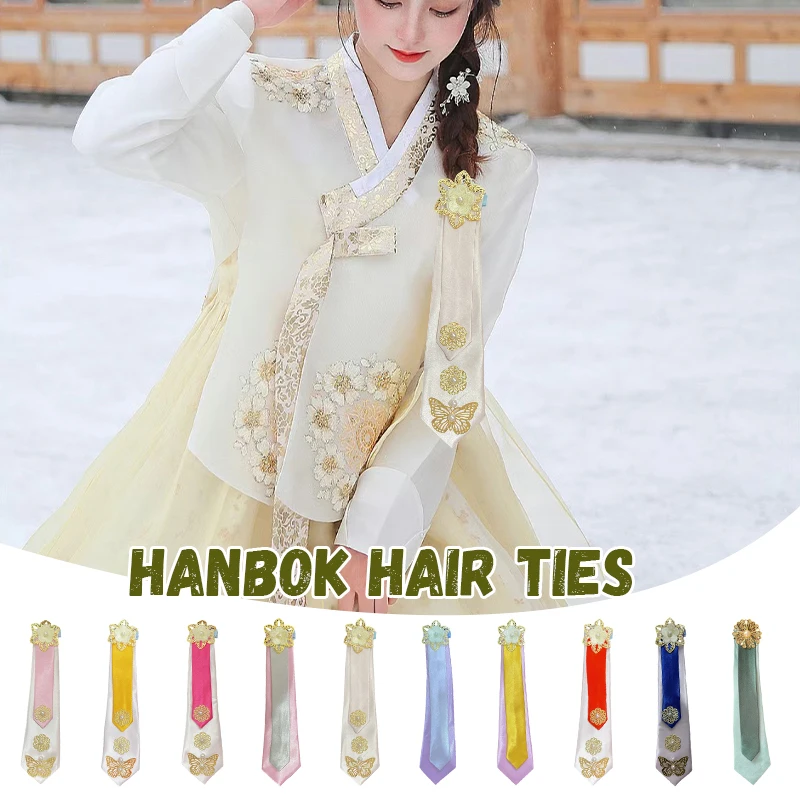 Korea Hanbok Hair Accessory Woman Girl Traditional Costume Koreans Dress Elegant Princess Palace Costume Headdress Wedding Party