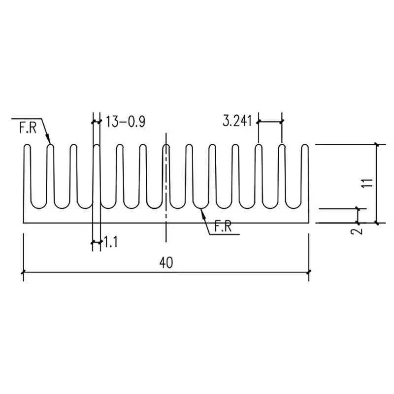 Leading-80Pcs 40X40x11mm Aluminum Heatsink Heat Sink Radiator Cooling Cooler For Electronic Chip IC LED With Thermal Conductive