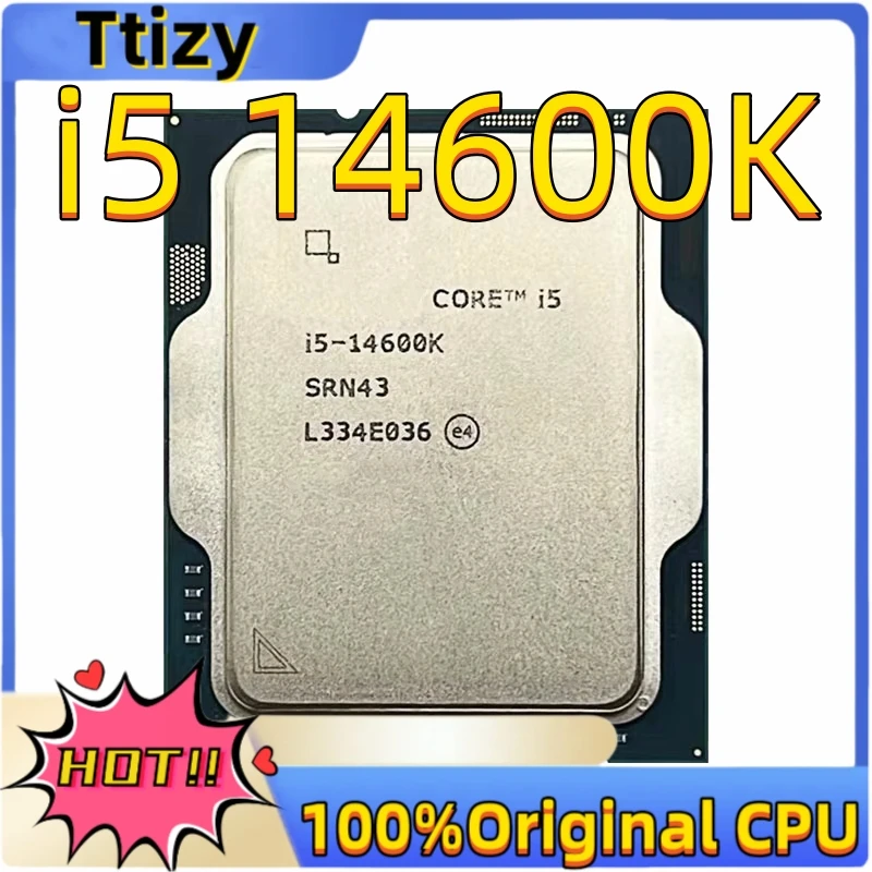 Core i5-14600K i5 14600K 14-Core 20-Thread CPU L3=24M 125W LGA 1700 New but without Cooler TB