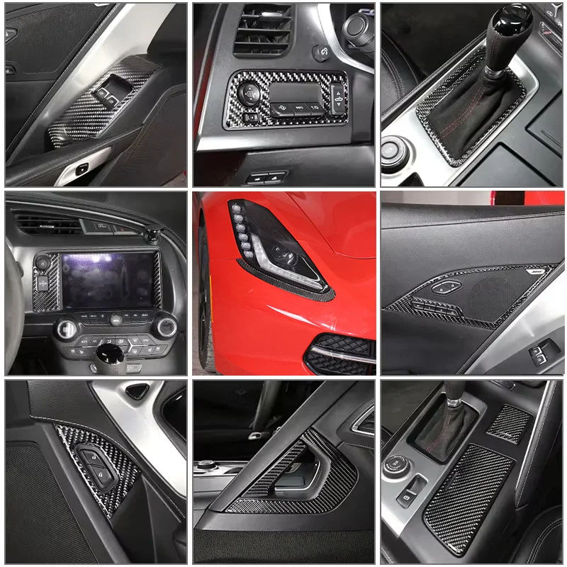 

For 2014-2019 Chevrolet Corvette C7 Z06 soft carbon fiber car interior and exterior decoration modification sticker accessories