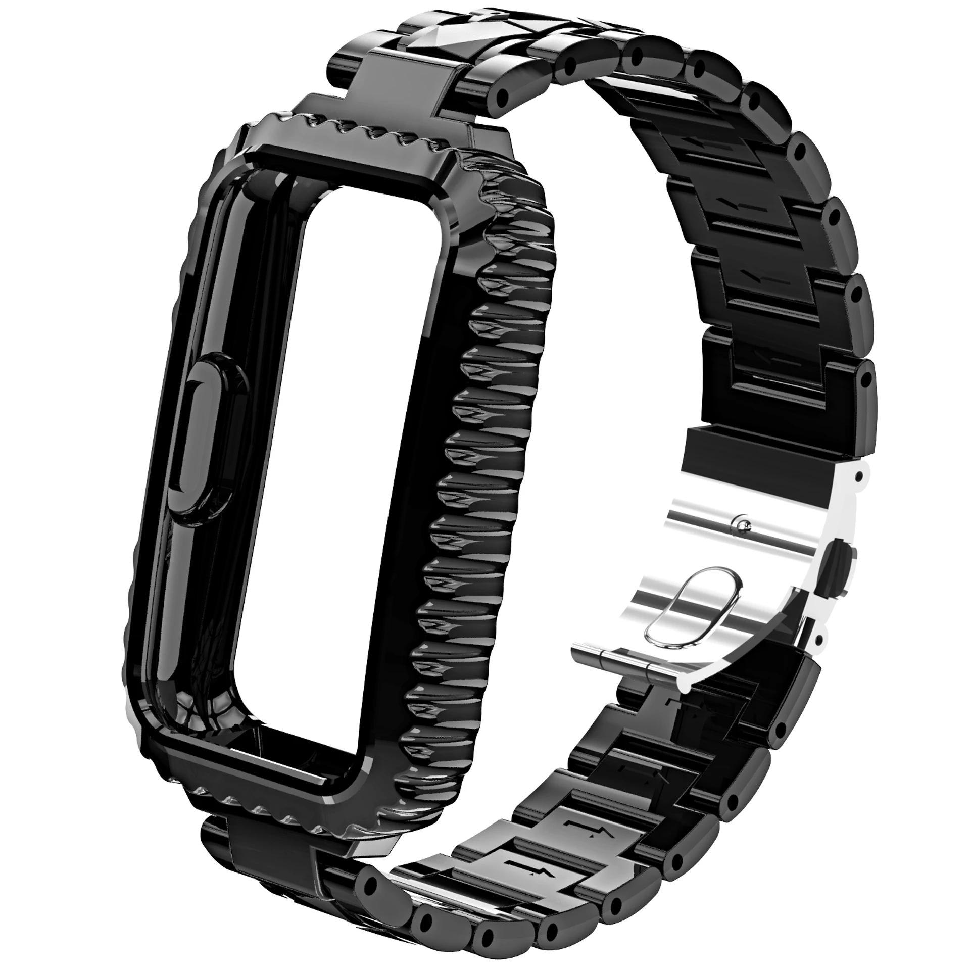 Glacier Transparent Strap For Huawei Band 7/6 Honor Band 6 bracelet all-in-one drop protection kit case For Huawei Band 7 Correa