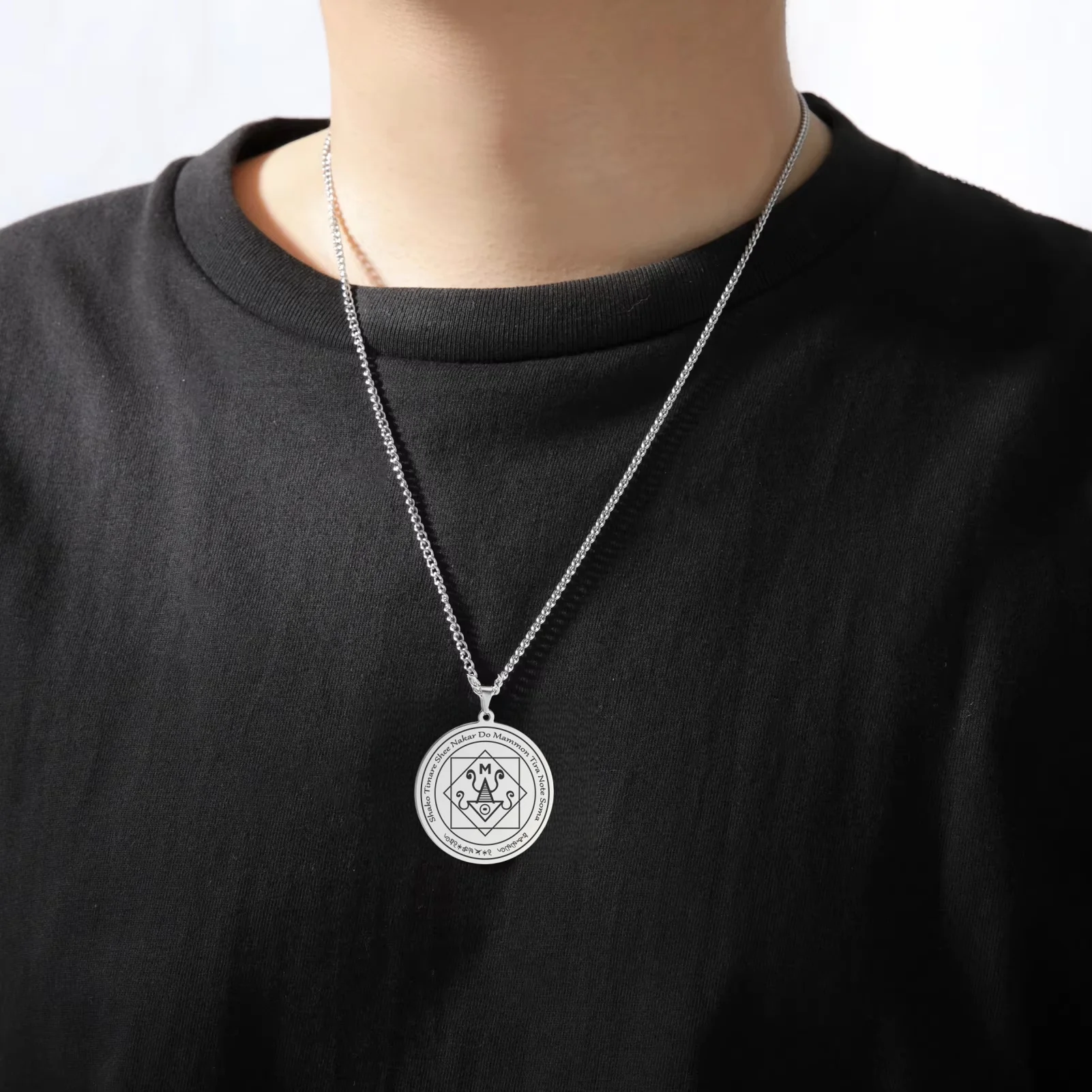 LIKGREAT Mammon Necklace Money Talisman Neckalces Abundance Prosperity Talisman Business Success Jewelry Gift for Men Women