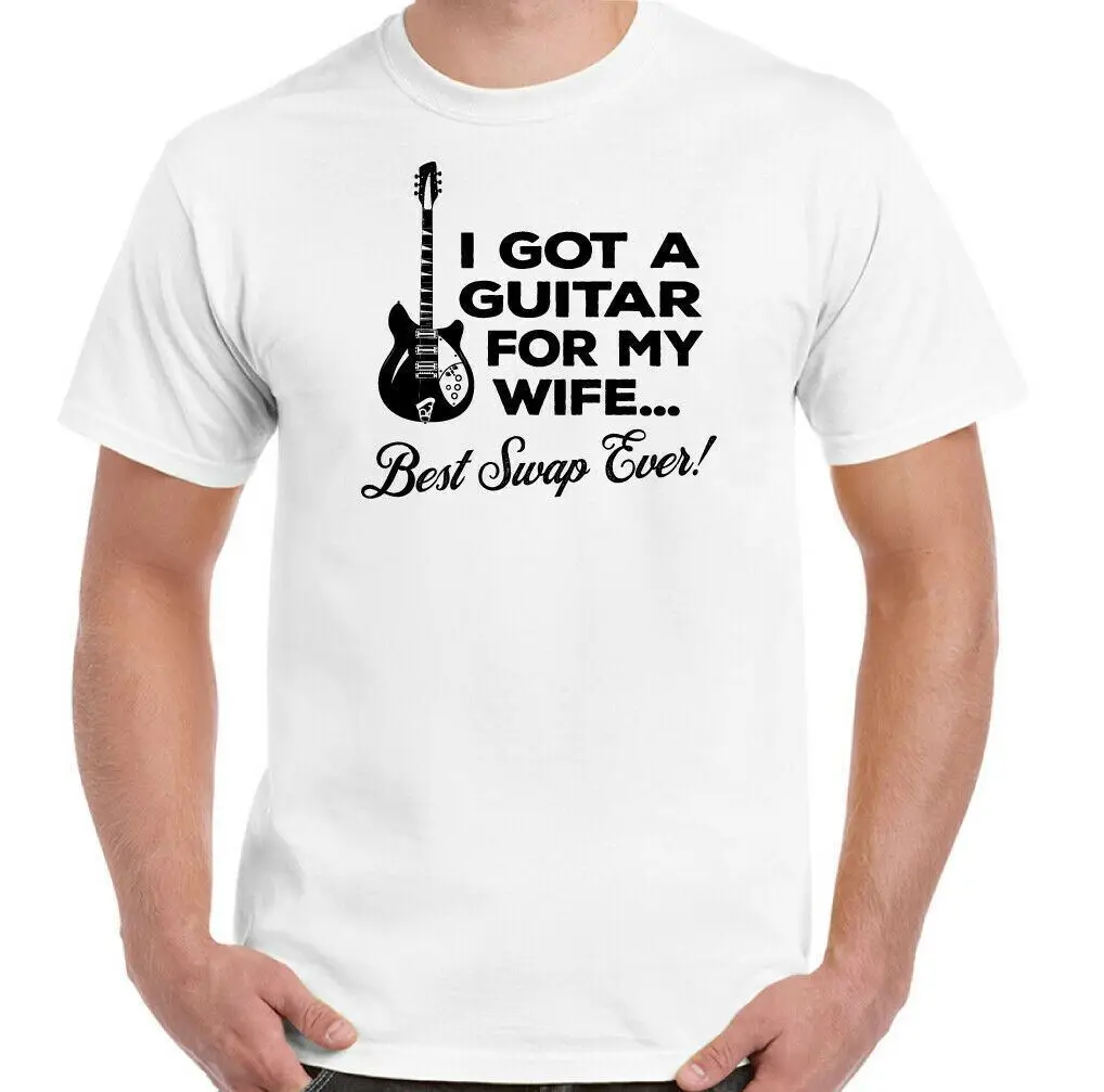 Funny Guitarist Men's T-Shirt - Guitar Electric Acoustic Bass Tee