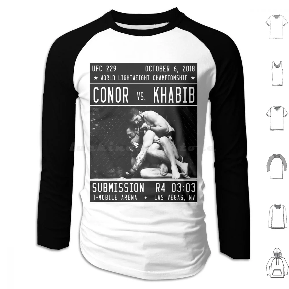 The Choke Hoodie cotton Long Sleeve Conor Vs Khabib 229 Nurmagomedov Las Vegas Nevada Ultimate Fighting Lightweight